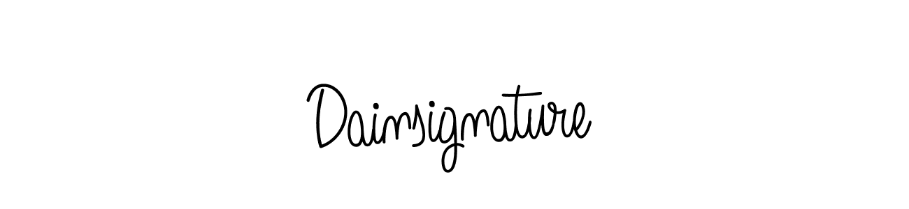 How to make Dainsignature name signature. Use Angelique-Rose-font-FFP style for creating short signs online. This is the latest handwritten sign. Dainsignature signature style 5 images and pictures png