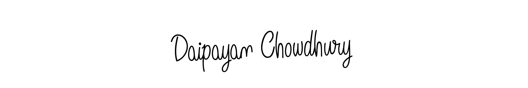 You should practise on your own different ways (Angelique-Rose-font-FFP) to write your name (Daipayan Chowdhury) in signature. don't let someone else do it for you. Daipayan Chowdhury signature style 5 images and pictures png