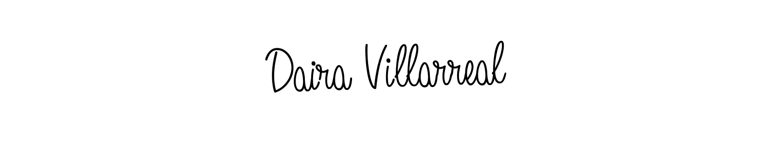 You should practise on your own different ways (Angelique-Rose-font-FFP) to write your name (Daira Villarreal) in signature. don't let someone else do it for you. Daira Villarreal signature style 5 images and pictures png