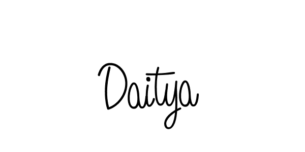 Make a beautiful signature design for name Daitya. With this signature (Angelique-Rose-font-FFP) style, you can create a handwritten signature for free. Daitya signature style 5 images and pictures png
