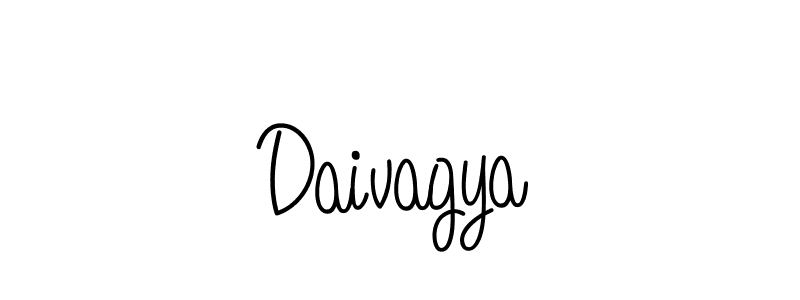 Use a signature maker to create a handwritten signature online. With this signature software, you can design (Angelique-Rose-font-FFP) your own signature for name Daivagya. Daivagya signature style 5 images and pictures png