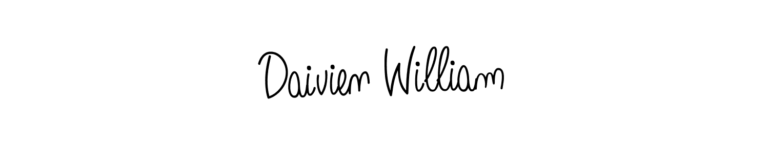 Make a beautiful signature design for name Daivien William. Use this online signature maker to create a handwritten signature for free. Daivien William signature style 5 images and pictures png