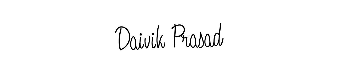 Also we have Daivik Prasad name is the best signature style. Create professional handwritten signature collection using Angelique-Rose-font-FFP autograph style. Daivik Prasad signature style 5 images and pictures png
