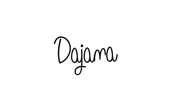 How to make Dajana name signature. Use Angelique-Rose-font-FFP style for creating short signs online. This is the latest handwritten sign. Dajana signature style 5 images and pictures png