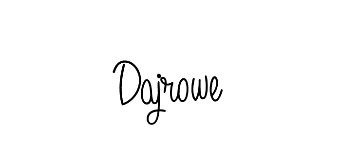 Design your own signature with our free online signature maker. With this signature software, you can create a handwritten (Angelique-Rose-font-FFP) signature for name Dajrowe. Dajrowe signature style 5 images and pictures png