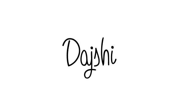 Make a beautiful signature design for name Dajshi. With this signature (Angelique-Rose-font-FFP) style, you can create a handwritten signature for free. Dajshi signature style 5 images and pictures png