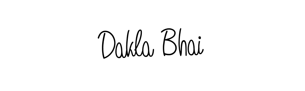 Use a signature maker to create a handwritten signature online. With this signature software, you can design (Angelique-Rose-font-FFP) your own signature for name Dakla Bhai. Dakla Bhai signature style 5 images and pictures png