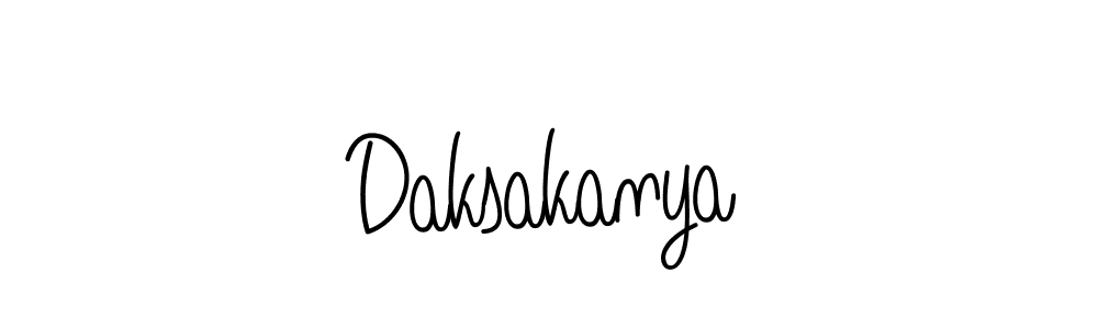 Make a beautiful signature design for name Daksakanya. With this signature (Angelique-Rose-font-FFP) style, you can create a handwritten signature for free. Daksakanya signature style 5 images and pictures png