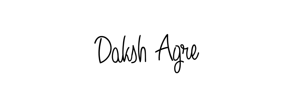 Make a beautiful signature design for name Daksh Agre. With this signature (Angelique-Rose-font-FFP) style, you can create a handwritten signature for free. Daksh Agre signature style 5 images and pictures png