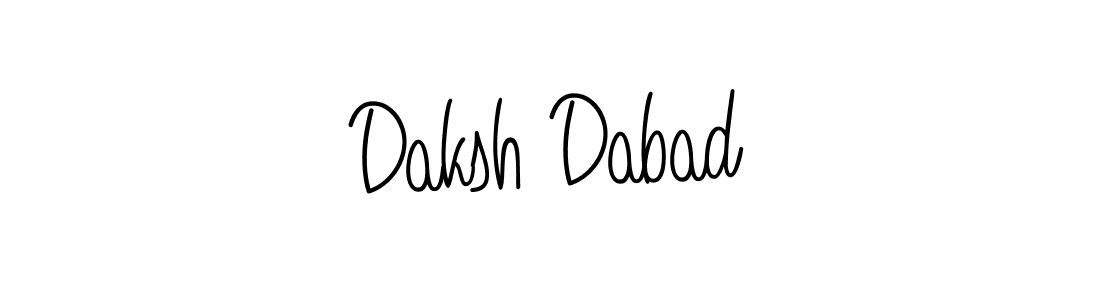 It looks lik you need a new signature style for name Daksh Dabad. Design unique handwritten (Angelique-Rose-font-FFP) signature with our free signature maker in just a few clicks. Daksh Dabad signature style 5 images and pictures png