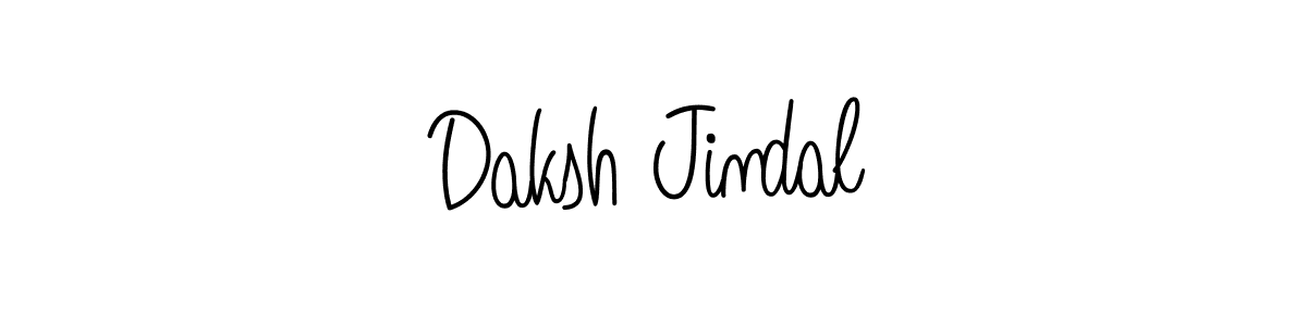 Use a signature maker to create a handwritten signature online. With this signature software, you can design (Angelique-Rose-font-FFP) your own signature for name Daksh Jindal. Daksh Jindal signature style 5 images and pictures png