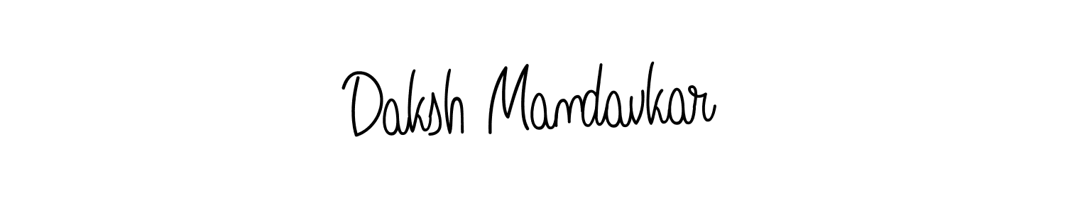 Design your own signature with our free online signature maker. With this signature software, you can create a handwritten (Angelique-Rose-font-FFP) signature for name Daksh Mandavkar. Daksh Mandavkar signature style 5 images and pictures png
