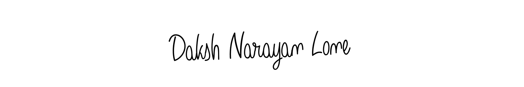 Daksh Narayan Lone stylish signature style. Best Handwritten Sign (Angelique-Rose-font-FFP) for my name. Handwritten Signature Collection Ideas for my name Daksh Narayan Lone. Daksh Narayan Lone signature style 5 images and pictures png