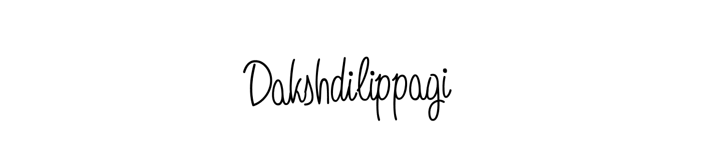Create a beautiful signature design for name Dakshdilippagi. With this signature (Angelique-Rose-font-FFP) fonts, you can make a handwritten signature for free. Dakshdilippagi signature style 5 images and pictures png