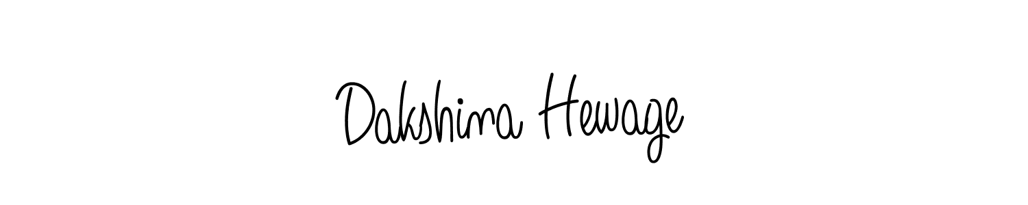 Design your own signature with our free online signature maker. With this signature software, you can create a handwritten (Angelique-Rose-font-FFP) signature for name Dakshina Hewage. Dakshina Hewage signature style 5 images and pictures png