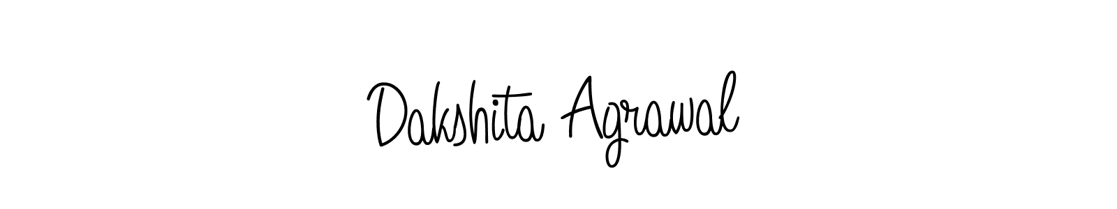 Use a signature maker to create a handwritten signature online. With this signature software, you can design (Angelique-Rose-font-FFP) your own signature for name Dakshita Agrawal. Dakshita Agrawal signature style 5 images and pictures png