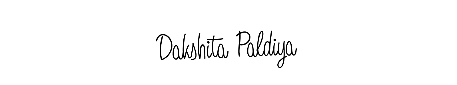 Design your own signature with our free online signature maker. With this signature software, you can create a handwritten (Angelique-Rose-font-FFP) signature for name Dakshita Paldiya. Dakshita Paldiya signature style 5 images and pictures png