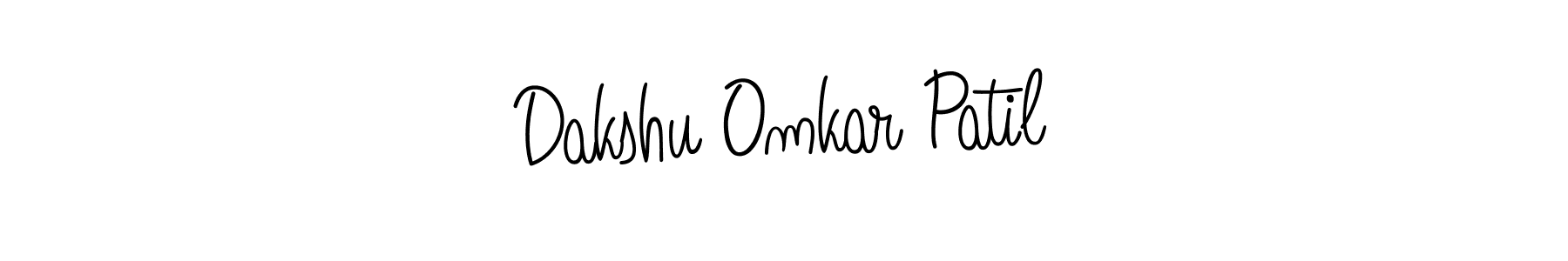 Design your own signature with our free online signature maker. With this signature software, you can create a handwritten (Angelique-Rose-font-FFP) signature for name Dakshu Omkar Patil. Dakshu Omkar Patil signature style 5 images and pictures png
