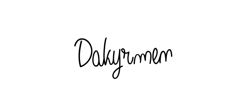 How to make Dakyrmen signature? Angelique-Rose-font-FFP is a professional autograph style. Create handwritten signature for Dakyrmen name. Dakyrmen signature style 5 images and pictures png