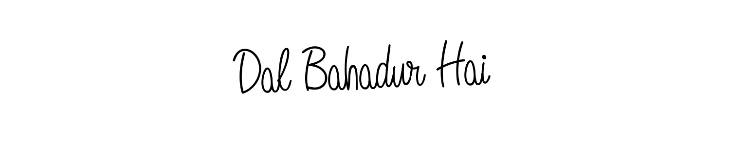 Make a beautiful signature design for name Dal Bahadur Hai. With this signature (Angelique-Rose-font-FFP) style, you can create a handwritten signature for free. Dal Bahadur Hai signature style 5 images and pictures png