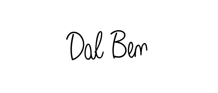 Create a beautiful signature design for name Dal Ben. With this signature (Angelique-Rose-font-FFP) fonts, you can make a handwritten signature for free. Dal Ben signature style 5 images and pictures png