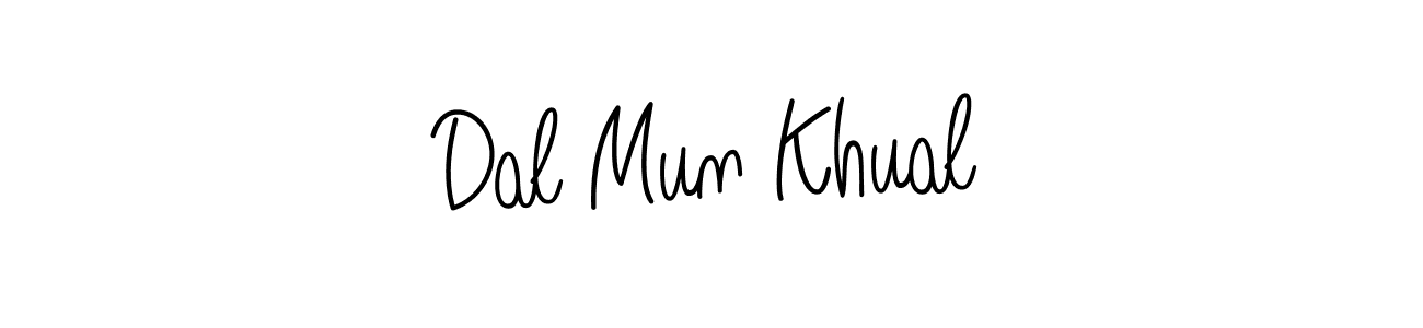 Angelique-Rose-font-FFP is a professional signature style that is perfect for those who want to add a touch of class to their signature. It is also a great choice for those who want to make their signature more unique. Get Dal Mun Khual name to fancy signature for free. Dal Mun Khual signature style 5 images and pictures png