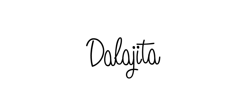 Design your own signature with our free online signature maker. With this signature software, you can create a handwritten (Angelique-Rose-font-FFP) signature for name Dalajita. Dalajita signature style 5 images and pictures png
