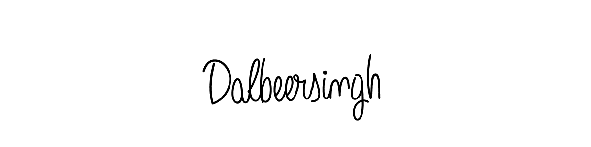 How to make Dalbeersingh signature? Angelique-Rose-font-FFP is a professional autograph style. Create handwritten signature for Dalbeersingh name. Dalbeersingh signature style 5 images and pictures png