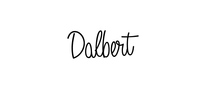 Use a signature maker to create a handwritten signature online. With this signature software, you can design (Angelique-Rose-font-FFP) your own signature for name Dalbert. Dalbert signature style 5 images and pictures png