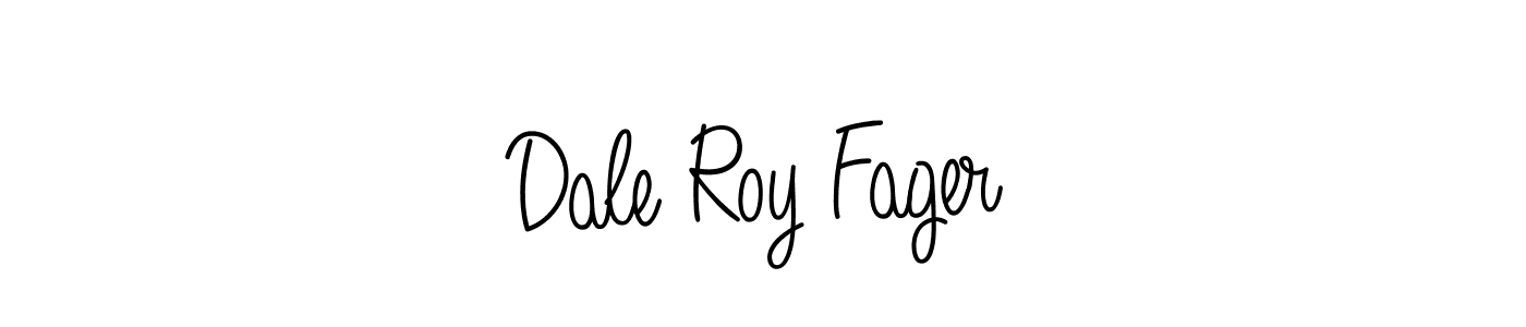 You should practise on your own different ways (Angelique-Rose-font-FFP) to write your name (Dale Roy Fager) in signature. don't let someone else do it for you. Dale Roy Fager signature style 5 images and pictures png