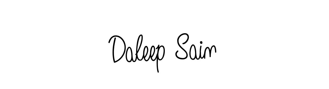 Create a beautiful signature design for name Daleep Sain. With this signature (Angelique-Rose-font-FFP) fonts, you can make a handwritten signature for free. Daleep Sain signature style 5 images and pictures png