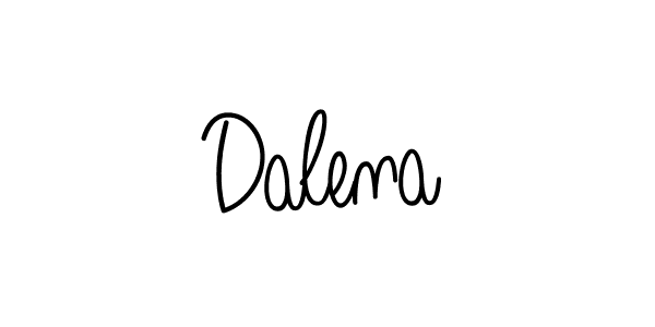 Use a signature maker to create a handwritten signature online. With this signature software, you can design (Angelique-Rose-font-FFP) your own signature for name Dalena. Dalena signature style 5 images and pictures png