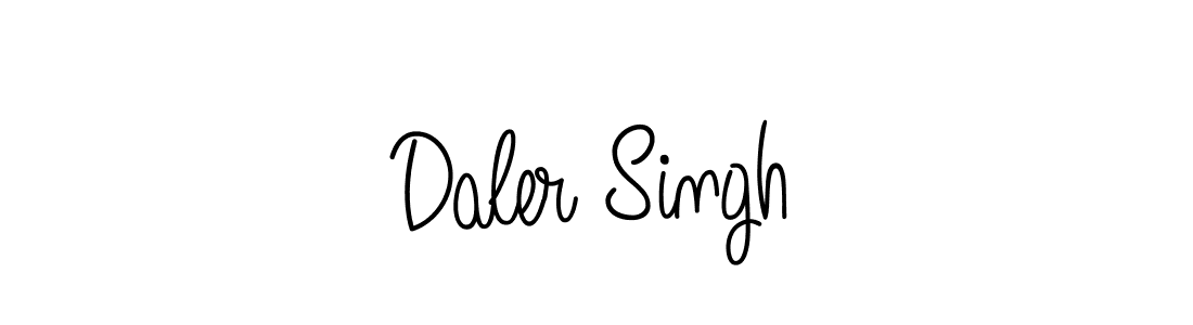 Make a beautiful signature design for name Daler Singh. With this signature (Angelique-Rose-font-FFP) style, you can create a handwritten signature for free. Daler Singh signature style 5 images and pictures png