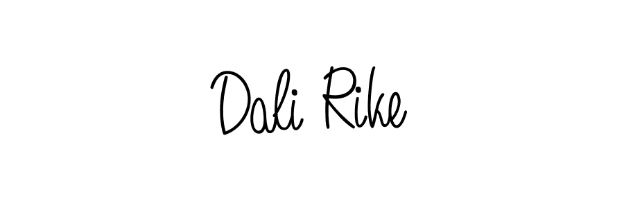 Make a beautiful signature design for name Dali Rike. With this signature (Angelique-Rose-font-FFP) style, you can create a handwritten signature for free. Dali Rike signature style 5 images and pictures png