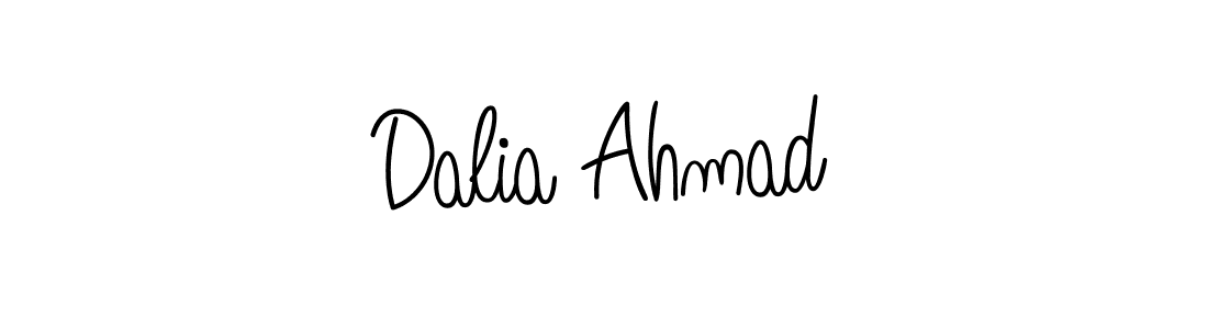 Dalia Ahmad stylish signature style. Best Handwritten Sign (Angelique-Rose-font-FFP) for my name. Handwritten Signature Collection Ideas for my name Dalia Ahmad. Dalia Ahmad signature style 5 images and pictures png