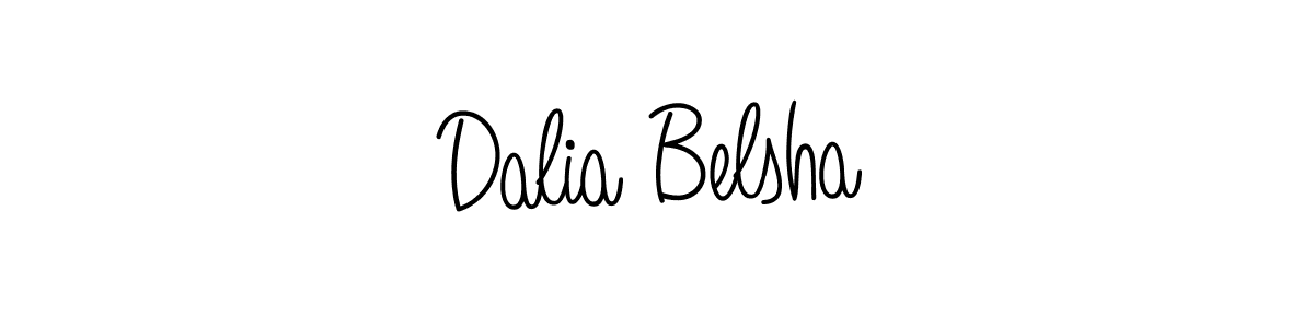 Make a beautiful signature design for name Dalia Belsha. With this signature (Angelique-Rose-font-FFP) style, you can create a handwritten signature for free. Dalia Belsha signature style 5 images and pictures png