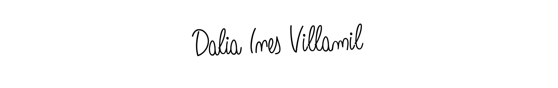 This is the best signature style for the Dalia Ines Villamil name. Also you like these signature font (Angelique-Rose-font-FFP). Mix name signature. Dalia Ines Villamil signature style 5 images and pictures png