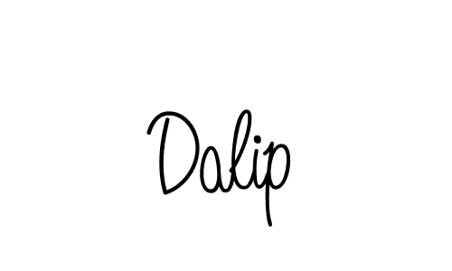 Use a signature maker to create a handwritten signature online. With this signature software, you can design (Angelique-Rose-font-FFP) your own signature for name Dalip. Dalip signature style 5 images and pictures png