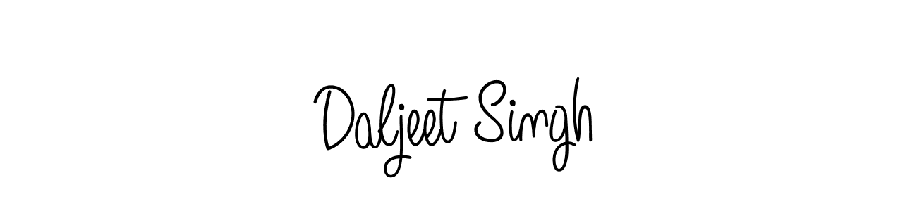 Design your own signature with our free online signature maker. With this signature software, you can create a handwritten (Angelique-Rose-font-FFP) signature for name Daljeet Singh. Daljeet Singh signature style 5 images and pictures png