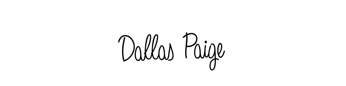 How to make Dallas Paige signature? Angelique-Rose-font-FFP is a professional autograph style. Create handwritten signature for Dallas Paige name. Dallas Paige signature style 5 images and pictures png