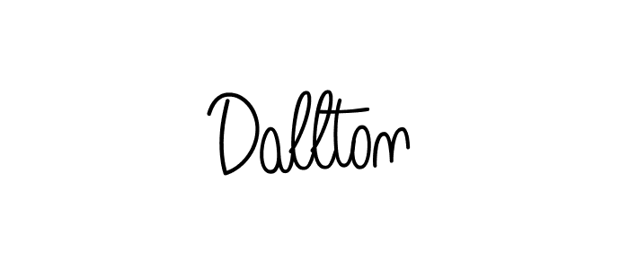 Make a beautiful signature design for name Dallton. With this signature (Angelique-Rose-font-FFP) style, you can create a handwritten signature for free. Dallton signature style 5 images and pictures png