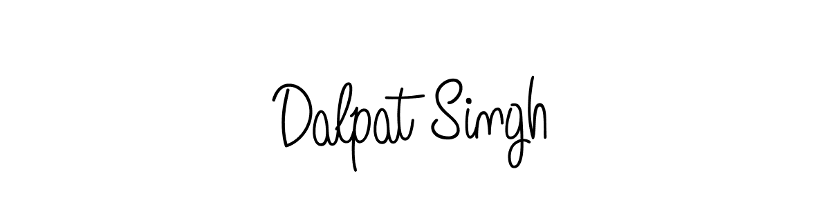 Use a signature maker to create a handwritten signature online. With this signature software, you can design (Angelique-Rose-font-FFP) your own signature for name Dalpat Singh. Dalpat Singh signature style 5 images and pictures png