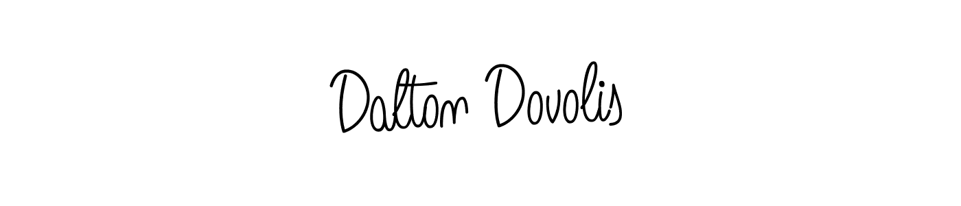 How to make Dalton Dovolis name signature. Use Angelique-Rose-font-FFP style for creating short signs online. This is the latest handwritten sign. Dalton Dovolis signature style 5 images and pictures png