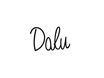 Create a beautiful signature design for name Dalu. With this signature (Angelique-Rose-font-FFP) fonts, you can make a handwritten signature for free. Dalu signature style 5 images and pictures png