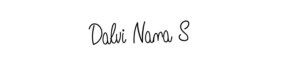 Make a beautiful signature design for name Dalvi Nana S. With this signature (Angelique-Rose-font-FFP) style, you can create a handwritten signature for free. Dalvi Nana S signature style 5 images and pictures png