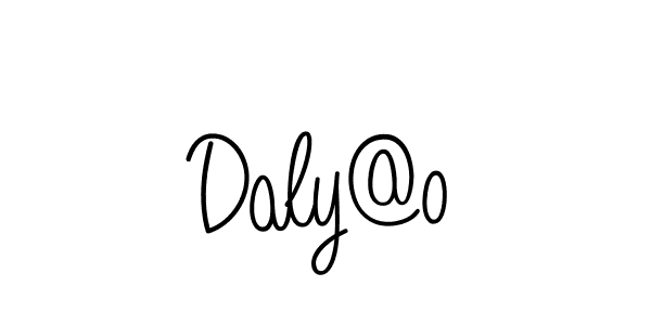 Use a signature maker to create a handwritten signature online. With this signature software, you can design (Angelique-Rose-font-FFP) your own signature for name Daly@o. Daly@o signature style 5 images and pictures png