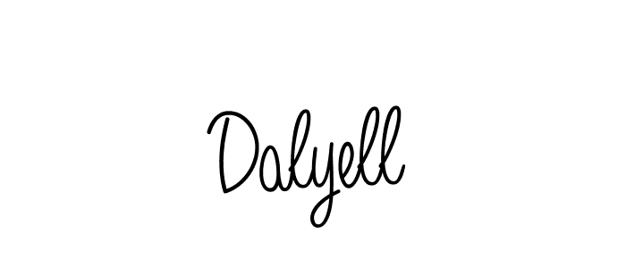 Design your own signature with our free online signature maker. With this signature software, you can create a handwritten (Angelique-Rose-font-FFP) signature for name Dalyell. Dalyell signature style 5 images and pictures png