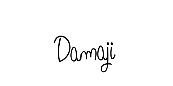 How to make Damaji name signature. Use Angelique-Rose-font-FFP style for creating short signs online. This is the latest handwritten sign. Damaji signature style 5 images and pictures png