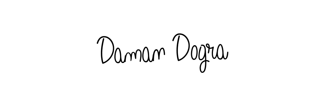 Make a beautiful signature design for name Daman Dogra. With this signature (Angelique-Rose-font-FFP) style, you can create a handwritten signature for free. Daman Dogra signature style 5 images and pictures png