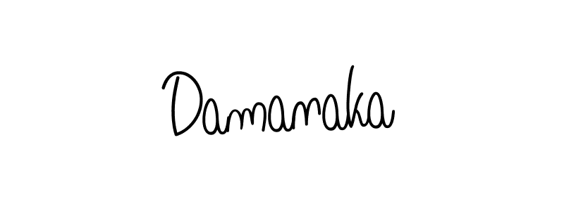 Make a beautiful signature design for name Damanaka. Use this online signature maker to create a handwritten signature for free. Damanaka signature style 5 images and pictures png